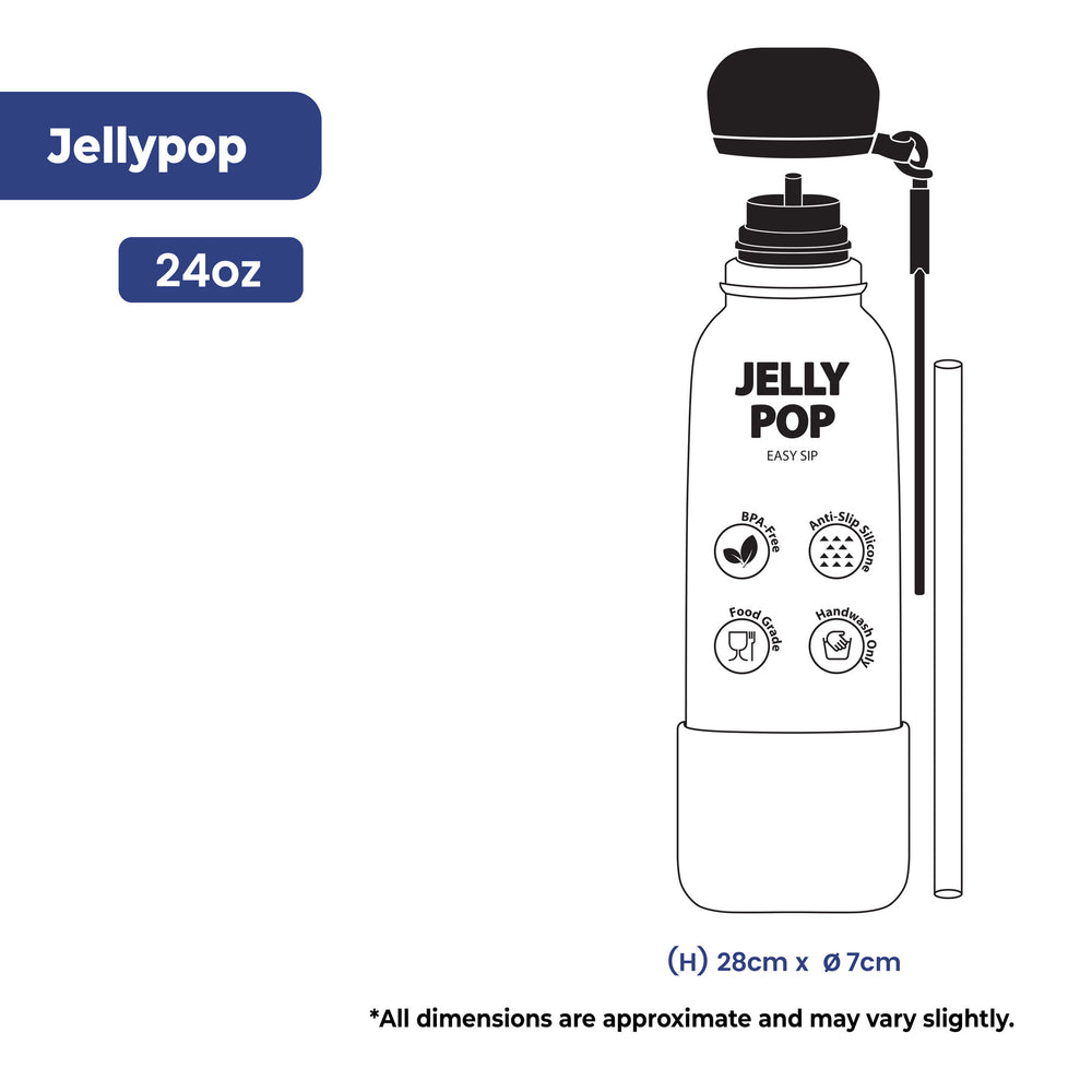 
                  
                    Jellypop Bottle (24oz) - Insulated Stainless Steel with Sipping Tip
                  
                