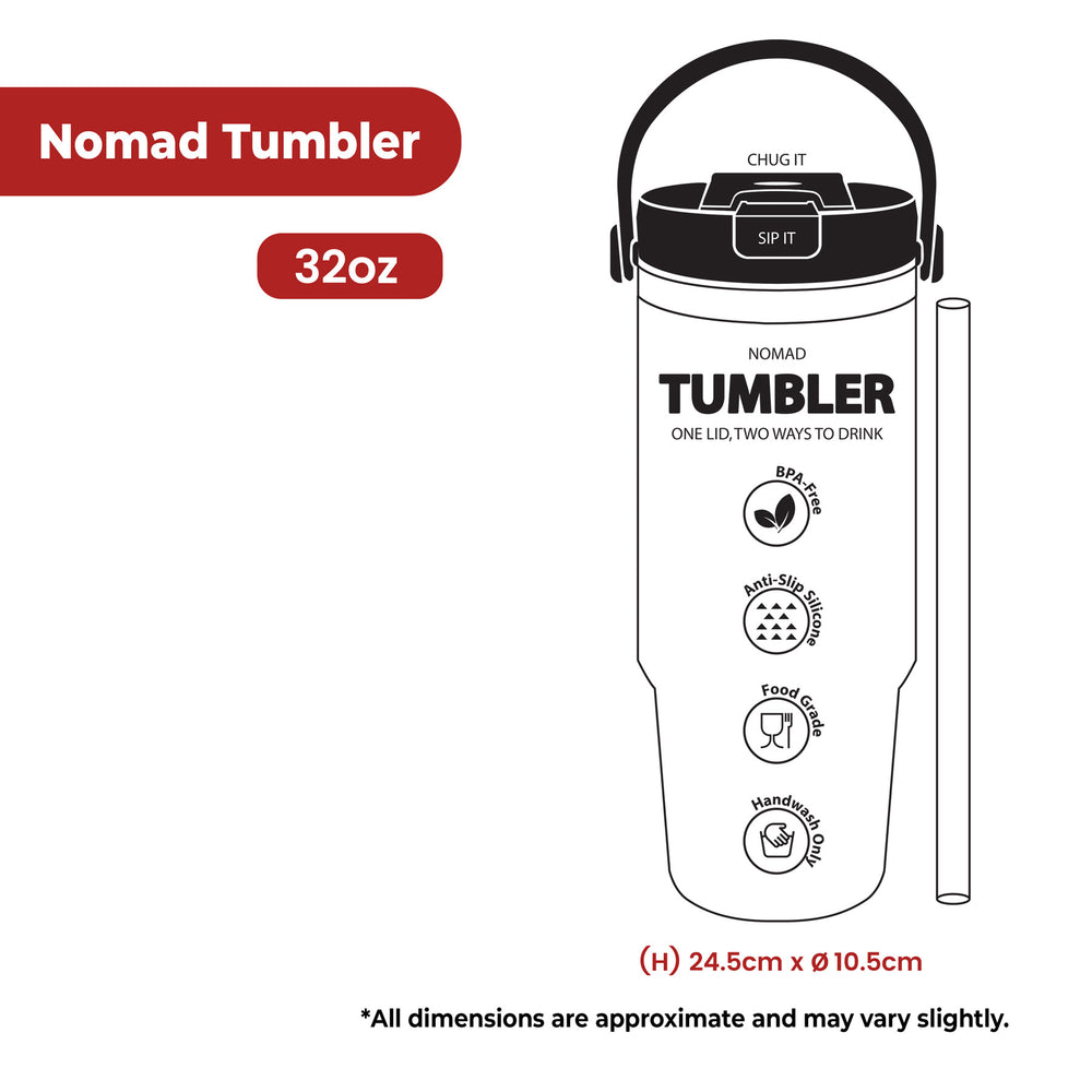 
                  
                    Nomad Tumbler (32oz) - Double-Insulated Stainless Steel
                  
                