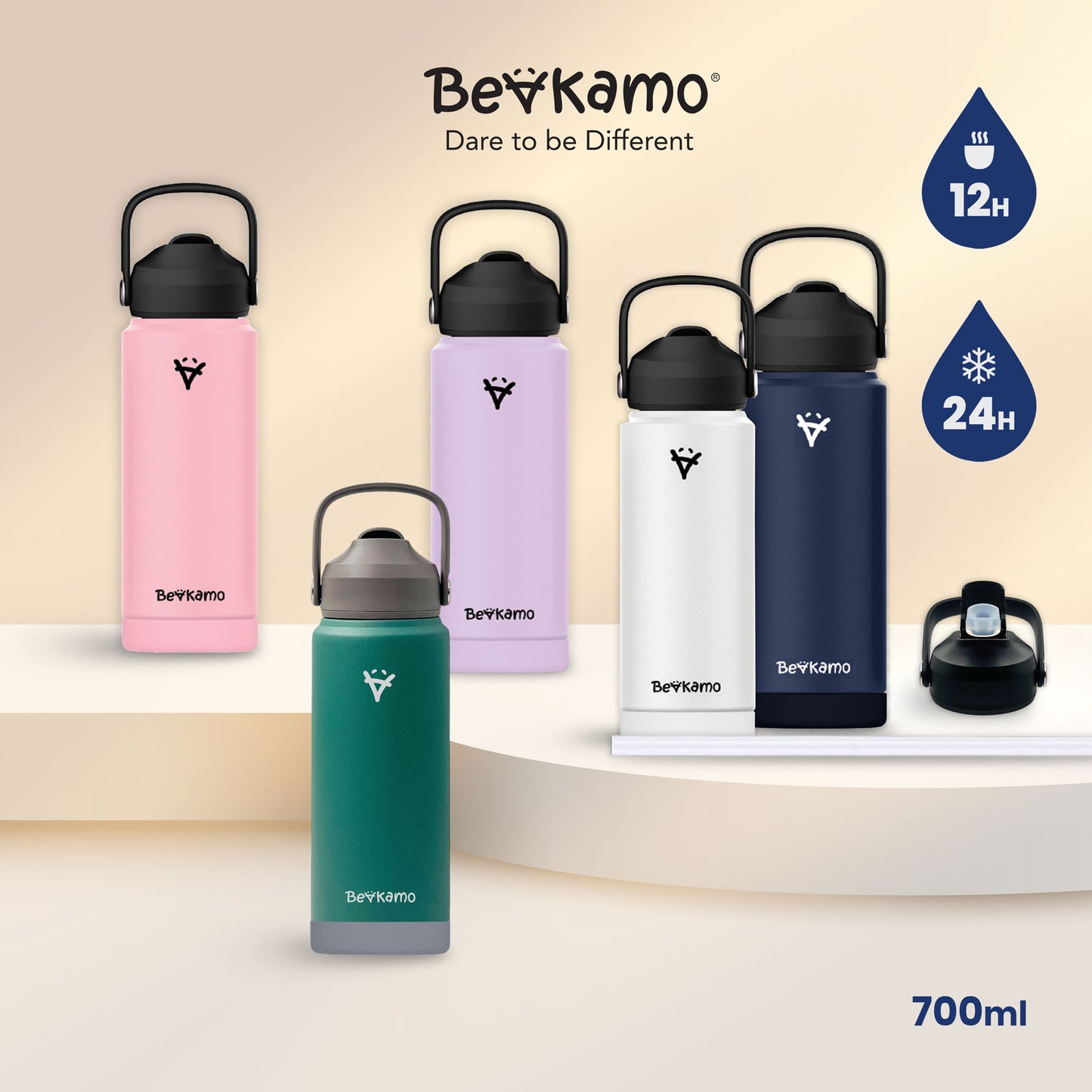 Penstemon Toucan Bottle (24oz) - Double-Insulated 304 Stainless Steel